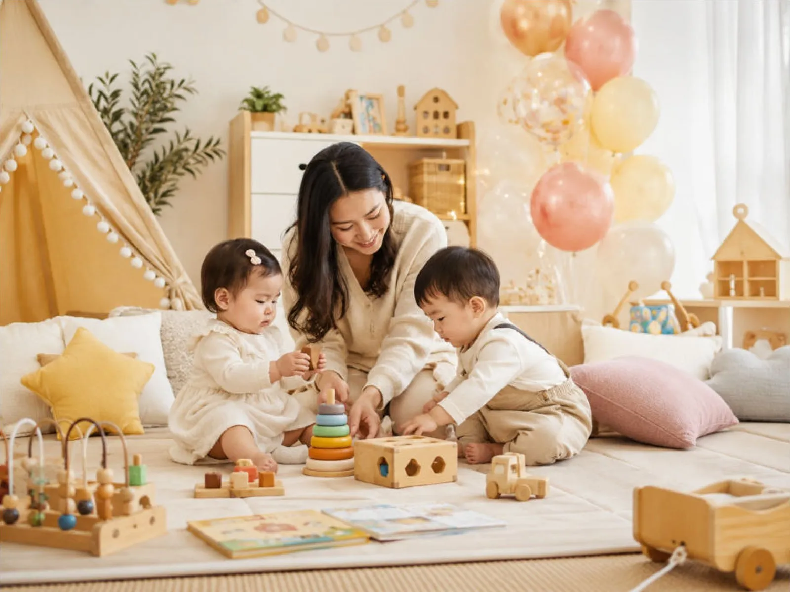 Idee per organizzare uno spazio giochi al primo compleanno